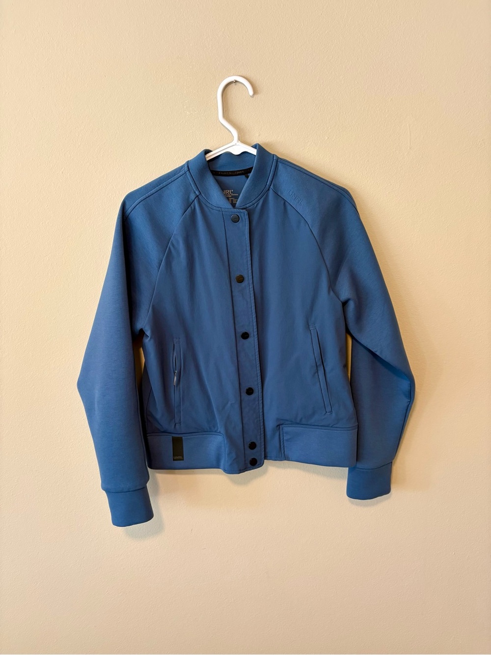 Women's UNRL Jetset Bomber Jacket Cavern Blue - Picture 2 of 5